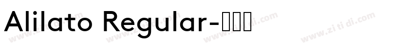 Alilato Regular字体转换